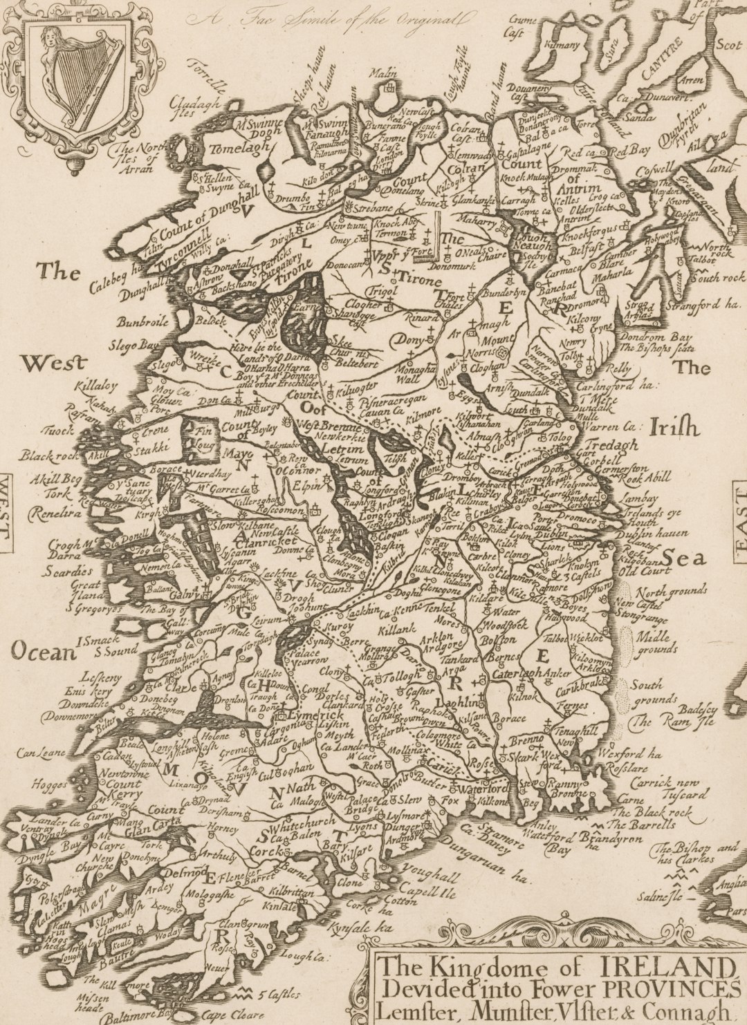 An old map of ireland