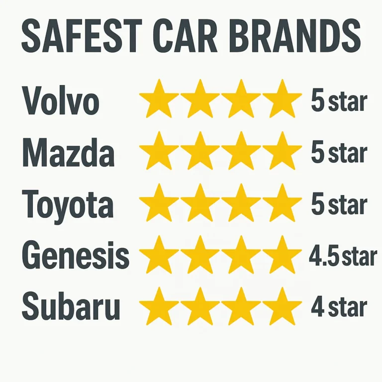 Featured image for Top 12 Safest Car Brands Who Really Has the Best Driving Record 2026