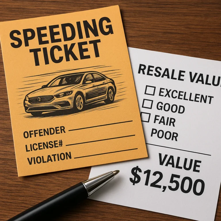 Featured image for How Speeding Tickets Crush Car Resale Value 2026