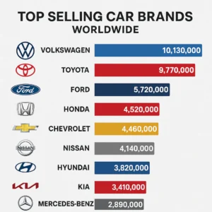 Featured image for Top 10 Best-Selling Car Brands Worldwide 2026